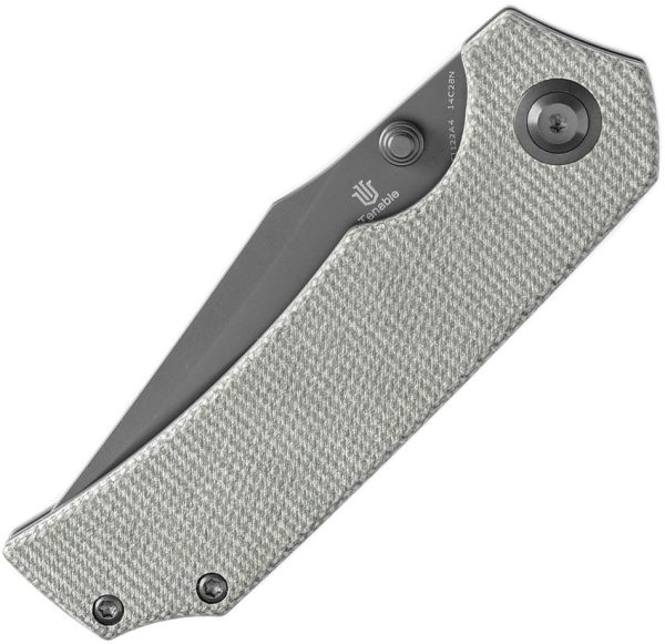 Tenable Fermi Linerlock Green Micarta Folding Knife 14C28N