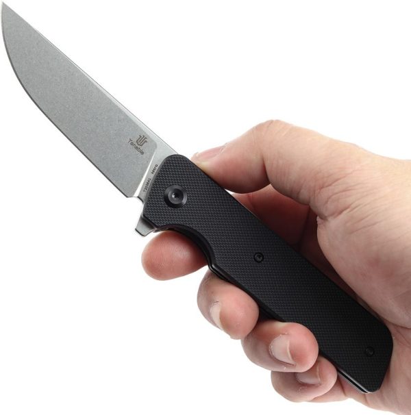 Tenable Anomaly Linerlock Black G10 Folding Knife Nitro V