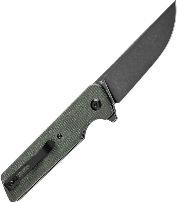 Tenable Anomaly Linerlock Folding Knife Green Micarta Nitro V
