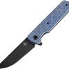 Tenable Anomaly Linerlock Blue Frag Folding Knife Nitro V