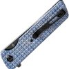 Tenable Anomaly Linerlock Blue Frag Folding Knife Nitro V