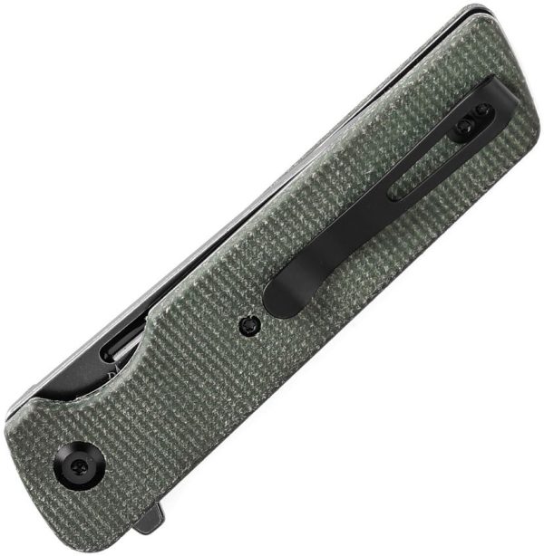 Tenable Anomaly Linerlock Green Micarta Folding Knife Nitro V