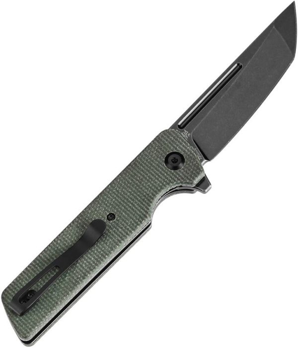Tenable Anomaly Linerlock Green Micarta Folding Knife Nitro V