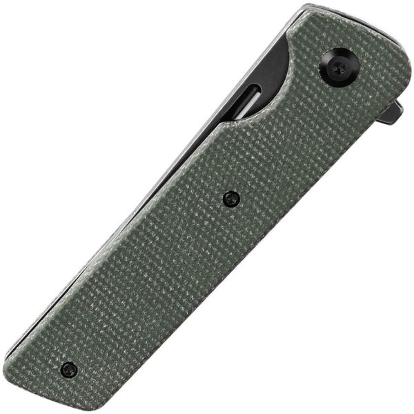 Tenable Anomaly Linerlock Green Micarta Folding Knife Nitro V