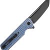 Tenable Anomaly Linerlock Blue Frag Folding Knife Nitro V