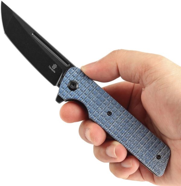 Tenable Anomaly Linerlock Blue Frag Folding Knife Nitro V