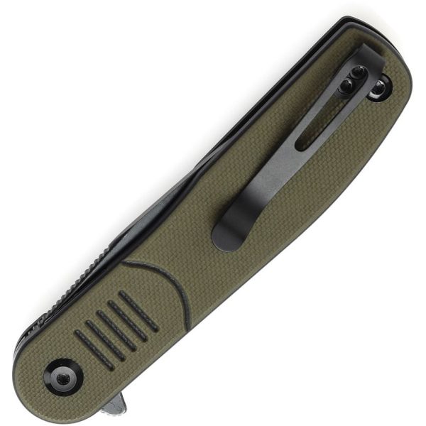 Tenable Einar Linerlock OD Green Nitro V Folding Knife