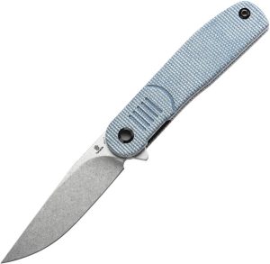 Tenable Einar Linerlock Blue Canvas Folding Knife Nitro V Steel