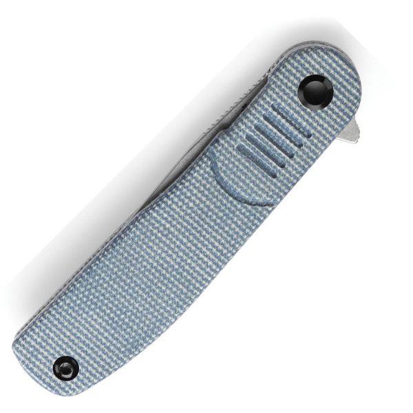 Tenable Einar Linerlock Blue Canvas Folding Knife Nitro V Steel