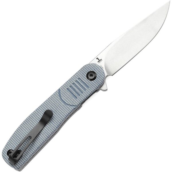 Tenable Einar Linerlock Blue Canvas Folding Knife Nitro V Steel