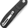 Tenable Einar Linerlock SW Black Folding Knife Nitro V Steel