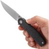 Tenable Einar Linerlock SW Black Folding Knife Nitro V Steel