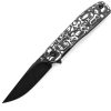 Tenable Einar Linerlock White CF Folding Knife Nitro V