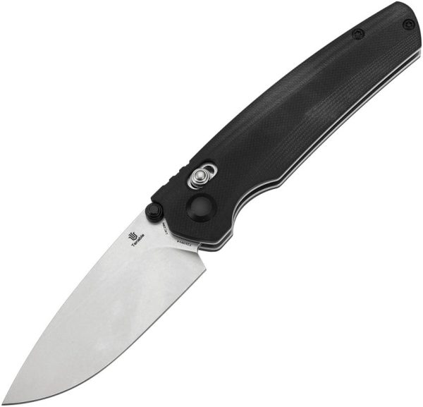 Tenable Raven Crossbar Lock Black G10 Folding Knife 14C28N