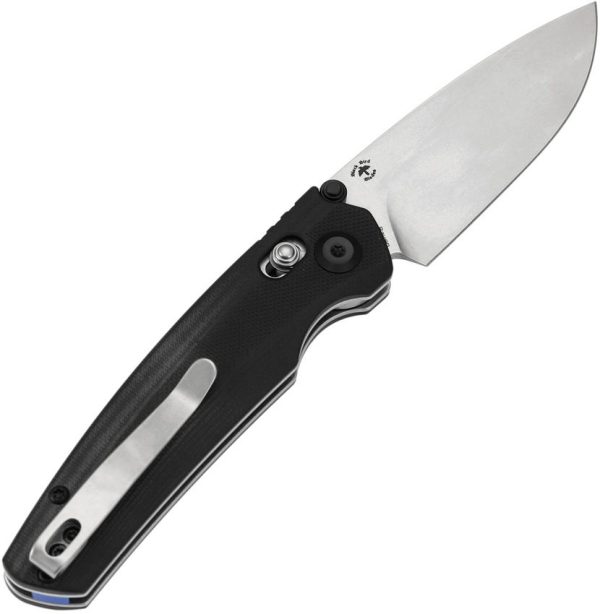 Tenable Raven Crossbar Lock Black G10 Folding Knife 14C28N