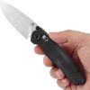 Tenable Raven Crossbar Lock Black G10 Folding Knife 14C28N