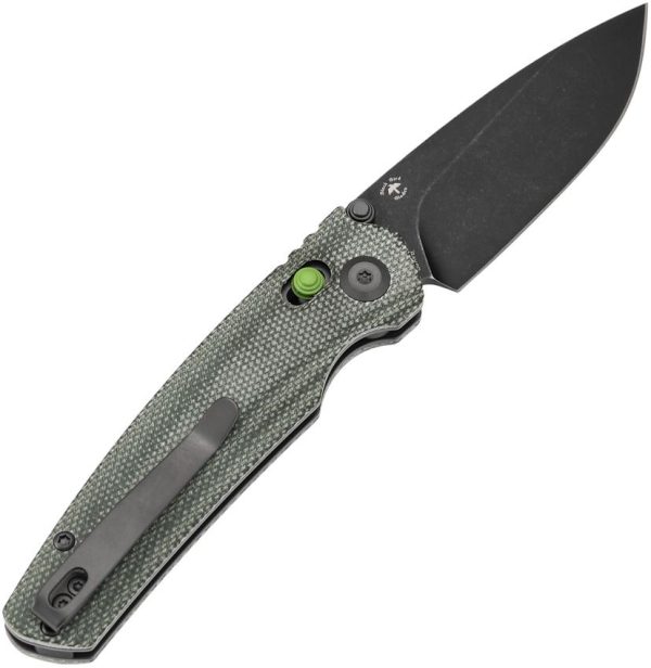 Tenable Raven Crossbar Lock - Green Micarta