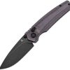 Tenable Raven Crossbar Lock Purple Micarta Folding Knife