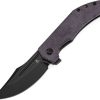 Tenable Orion Linerlock Purple Micarta Folding Knife 14C28N