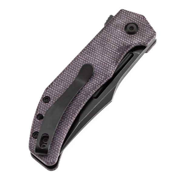 Tenable Orion Linerlock Purple Micarta Folding Knife 14C28N