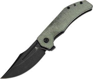 Tenable Orion Linerlock Green Micarta Folding Knife 14C28N