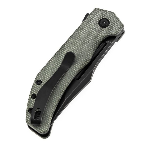 Tenable Orion Linerlock Green Micarta Folding Knife 14C28N