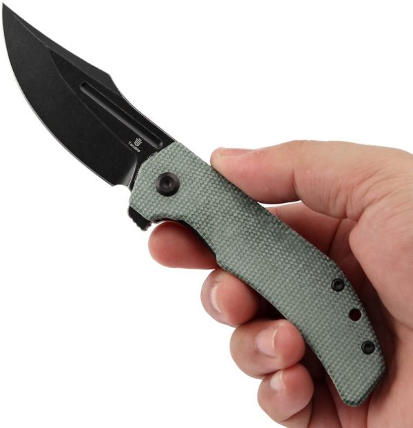 Tenable Orion Linerlock Green Micarta Folding Knife 14C28N