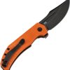 Tenable Orion Linerlock Orange G10 Folding Knife 14C28N Blade