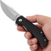 Tenable Orion Linerlock Black G10 Folding Knife 14C28N