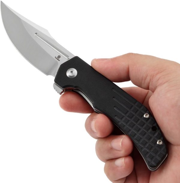Tenable Orion Linerlock Black G10 Folding Knife 14C28N