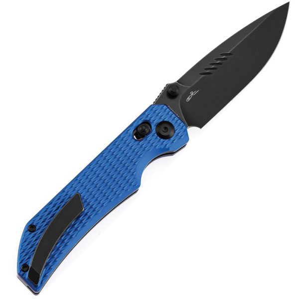 Tenable Eaglestrike Crossbar Lock Blue Folding Knife Nitro V