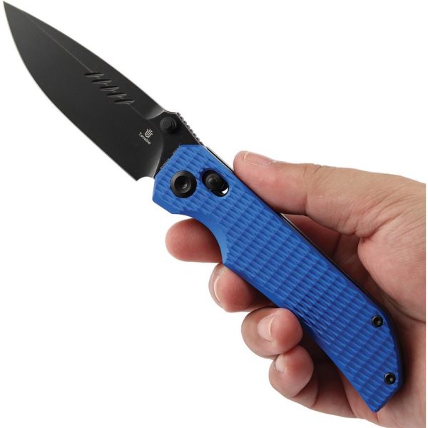 Tenable Eaglestrike Crossbar Lock Blue Folding Knife Nitro V