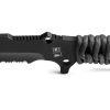 TB Outdoor Survival Fixed Blade Black 4.5" MOX Steel Knife