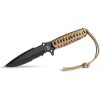 TB Outdoor Survival Fixed Blade Knife 4.5" MOX Steel Coyote