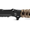 TB Outdoor Survival Fixed Blade Knife 4.5" MOX Steel Coyote