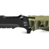 TB Outdoor Survival Fixed Blade Green 4.5" MOX Steel Knife