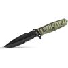 TB Outdoor Survival Fixed Blade Green 4.5" MOX Steel Knife