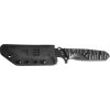 TB Outdoor Survival Fixed Blade Black 4.5" MOX Steel Knife