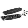 TB Outdoor Survival Fixed Blade Black 4.5" MOX Steel Knife