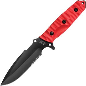 TBO010.jpg TB Outdoor Survival Fixed Blade Red 4.5" MOX Steel Knife