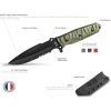 TB Outdoor Survival Fixed Blade Red 4.5" MOX Steel Knife