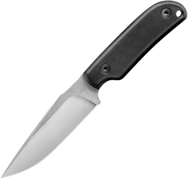 TB Outdoor Commandeur Fixed Blade Knife 4.5" Stonewash G10