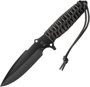 TBO031.jpg TB Outdoor Survival Fixed Blade Black MOX Steel Knife Kydex Sheath