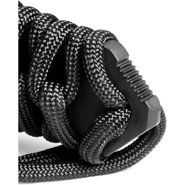 TB Outdoor Survival Fixed Blade Black MOX Steel Knife Kydex Sheath