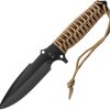 TBO032.jpg TB Outdoor Survival Fixed Blade Coyote Brown 4.5" MOX Steel