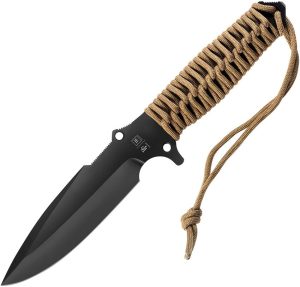 TBO032.jpg TB Outdoor Survival Fixed Blade Coyote Brown 4.5" MOX Steel