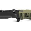 TB Outdoor Survival Fixed Blade - Green G10 Handle