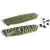 TB Outdoor Survival Fixed Blade - Green G10 Handle