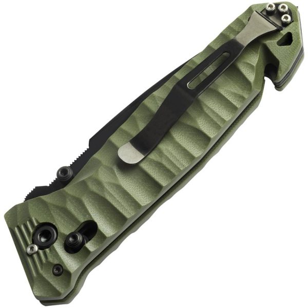 TB Outdoor C.A.C. S200 Axis Lock Folding Knife Green Handle
