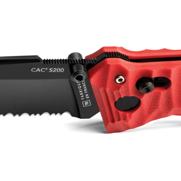 TB Outdoor C.A.C. Utility Axis Lock Red Folding Knife